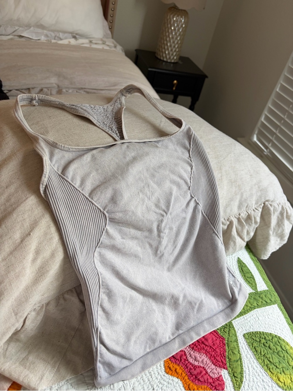 FP Movement by Free People Light Gray Racerback Sports Cami